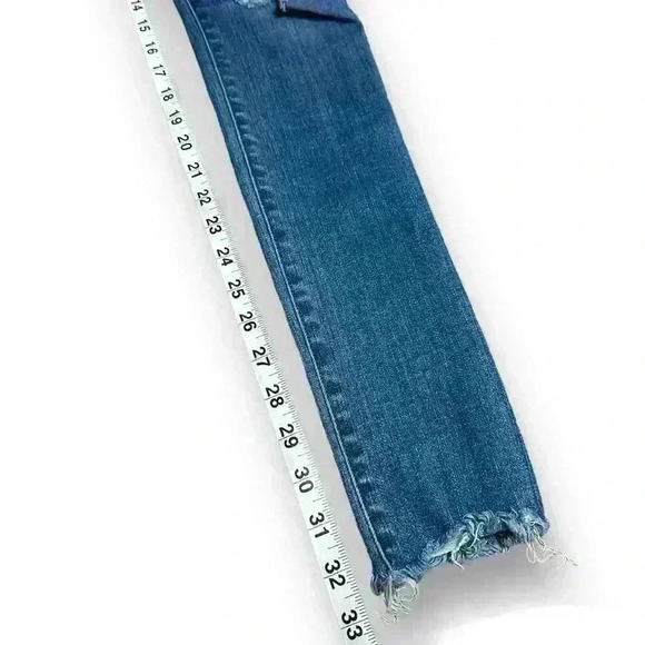 MADEWELL 9" High-Rise Skinny Jeans in Allegra Wash Rip & Repair Edition Sz. 27 T - Picture 11 of 15